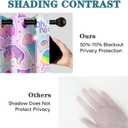 Rainbow Colorful Unicorn Curtains for Kid Living Room, Cream Bat Rose Solid Thermal Insulated Grommet Drapes, Room Darkening Window Curtain Panels(Set of 2, 52x96 Inch), XX240112005-DCL2-5296