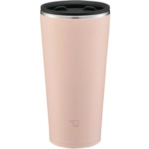 Zojirushi SX-FA45-PZ Stainless Steel Tumbler with Lid, Rotary Open and Close Lid, Heat Retention, Office Work, Home Time, 15.9 fl oz (450 ml), Smoky Pink