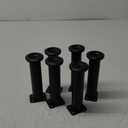 6 Pcs Furniture Legs, Metal Cabinet Legs,Adjustable Furniture Support Feet for Kitchen Shelves Sofa Table Chair Desk Cupboard Furniture Adjustable Legs Feet Foot (4, 10-17 inch)