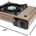 Gas One GS-3400P Propane or Butane Stove Dual Fuel Stove Portable Camping Stove - Patented - with Carrying Case Great for Emergency Preparedness Kit