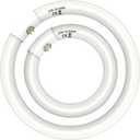FC8T9 22W and FC12T9 32W Circular Light Bulbs Set, 8 Inch T9 22 Watts Round Fluorescent Bulb, 12 Inch 32 Watts Fluorescent Lamp,CRI 80, 6500K,G10q Prong, 2 Pack