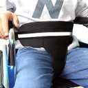 Wheelchair Seat Belt Chest Harness – Adjustable Safety Restraint for Elderly (Black) Anti-Slip · Adjustable · Vest-Style Design — Provides safe and comfortable wheelchair restraint, SIZE:The L 44.5INCH x W 6INCH x 19INCH