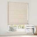 LazBlinds No Drill Cordless Roman Shades, 34'' W x 64'' H, Beige