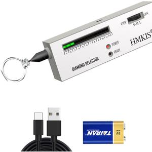 Diamond Tester, Professional Jewelry Diamond Selector Diamond Selector for Novice and Expert (White)