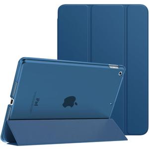 MoKo Case for iPad 10.2 iPad 9th Generation 2021/ iPad 8th Generation 2020/ iPad 7th Generation 2019, Slim Stand Hard Back Shell Smart Cover Case for iPad 10.2 inch, Auto Wake/Sleep, Dark Sea Blue