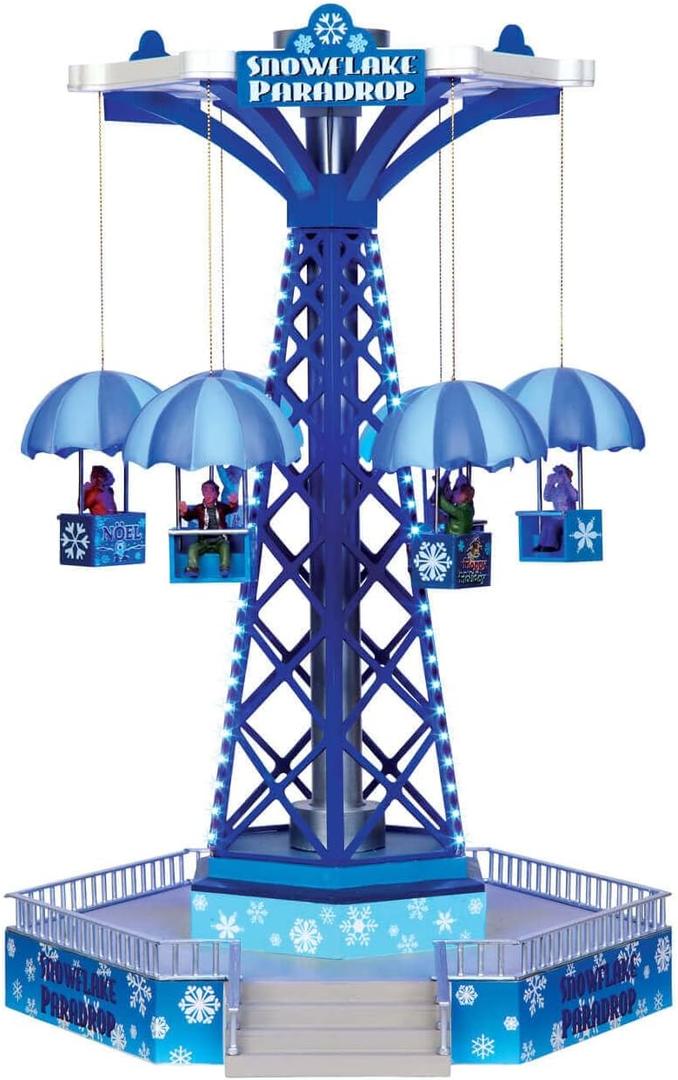 Lemax Carnival-Sights & Sounds: Snowflake Paradrop-(34634-UK), Multi-Colour