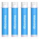 Waterdrop Water Filter Straw, Camping Water Filtration System, Water Purifier Survival Outdoor Drinking Water Purifier for Travel, Backpacking and Emergency Preparedness, 0.1 Micron (Blue), Pack of 4