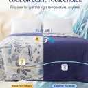 ZonLi Cooling Blanket for Hot Sleepers, 90"x108" King Size Lightweight Cool Touch Breathable Summer Blanket for Night Sweats, All-Season Cold Blankets, Coastal Blue