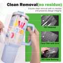 TECKWRAP Silicone Transfer Tape, Advanced Vinyl Tape for Permanent Vinyl & Heat Transfer Paper, No Sticky Residue, 12 Inches x 13FT, White Clear Transfer Tape for Vinyl Stickers