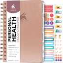 Clever Fox Personal Health Record Keeper  Medical Care Planner  Wellness & Medication Tracker Journal for Patients  Organizer Notebook, Daily Tracking Log Book & Appointment Diary (Rose Gold) (A5 (5.7 x 8.3))