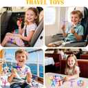 30Pcs Magnetic Travel Toys, Magnets Men for Kids, Cute Magnetic People Airplane Car Toddler Travel Essential, Fridge Magnets Sensory Fidget Toys for Adults Kids