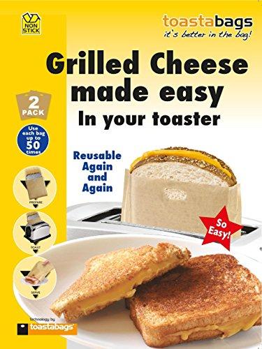 Pack of 22, 2 x Toastabags - Grilled Cheese Made Easy in Your Toaster. Up to 100 Times 