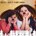 Coopay 20 Pieces Puppy Dog Costume Set Dog Ears Headband Nose Tail Bow tie Paw Gloves Animal Costume for Adult Kids Carnival Halloween Cosplay Accessories