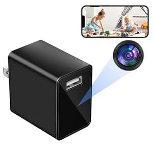 HiSpyCam USB Charger Camera  FHD 1080P Small Wireless Nanny Cam  Mini WiFi Discreet Baby Monitoring  Cloud Storage