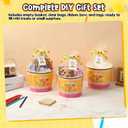 Honeydak 24 Sets Empty Gift Baskets Bags Bow Ribbon and Tags, 1 Count
