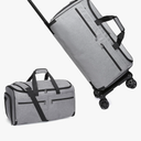 Bukere Rolling Garment Bag, Travel Garment Duffle Bag with Wheels, Carry on 3 in 1 Suit Luggage Bag with Detachable Trolley for Men Women Business Weekender