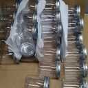 Plastic Mason Jars Reusable Storage Containers with Silver Airtight Lid 8 Ounce Clear Jars for Dry Foods, Coffee,BPA Free (32 Pack-Sliver)