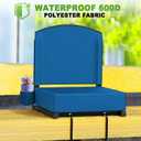 Dayacoco Stadium Seats with Back Support, New Portable Seat for Bleachers Hold up 400lbs, Wide Bleacher Seat with Shoulder Strap & Handle Perfect for Sports Events (Blue, 1pcs)