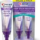 Crest 3DWhite Brilliance Deep Stain Remover Brilliant White Toothpaste - 3.1oz/2pk, 8 Piece, Expiry: March 2027