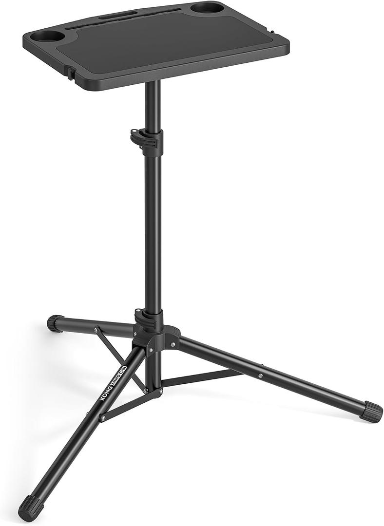 Indoor Cycling Desk - Foldable Tabletop with Non-Slip Surface - Adjustable Height Computer Stand, Bike Trainer & Treadmill Desks