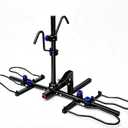 Bike Rack Hitch Carrier for Car, Foldable 2-Bike Rack, 200 lbs Capacity Fits Fat Tire & Standard Bikes, for SUV Truck RV