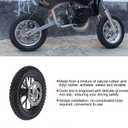 Acouto Rear Wheel 12.5x2.75in for Coolster 2 Stroke Mini Dirt Bike QG-50, Back Tire Rim Disc Brake Sprocket Bolts Assembly Replacement