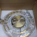 Modern LED Chandelier Gold Ring Pendant Light Fixtures 4000K Dimmable Height Adjustable Pendant Lighting for Dining Room Kitchen Island Bedroom Living Room Foyer1-Pack