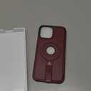 Butaiga for iPhone 13 Pro Max Leather Case with Stand, AntiSlip Grip Ring, Fits for MagSafe (Burgundy, iPhone 13 Pro Max)