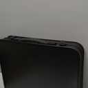 Anbte Folding Camping Table with Storage Net, Pure Black Aluminum 2ft Picnic Table 23.2" x 16" Outdoor Table Adjustable Height Max 27.5", Lightweight, Waterproof, Portable Handle for Travel Cooking