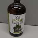 VITAL AFFAIR Pure Organic Castor Oil 32oz – Cold Pressed, Unrefined, USDA Organic – Glass Bottle for Hair Growth, Eyelashes, Eyebrows, Face & Castor Oil Packs