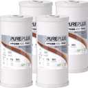 PUREPLUS 10" x 4.5" Whole House Iron Reducing Sediment Water Filter,4PACK