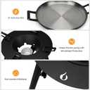 ONLYFIRE GRILLS Propane Paella Burner Stand Set with 21" Paella Pan, Outdoor Gas Stove Cooking Kit, Portable Gas Burner with Wok for Backyard Camping Tailgating RV, 4FT Hose, 60000BTU, GS300