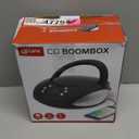 GPX, Inc. Portable Top-Loading CD Boombox with AM/FM Radio and 3.5mm Line in for MP3 Device - Black (Pack of 1)