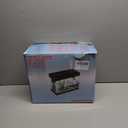 Fish Tank 2.4 Gallon Aquarium with Heater, 3-in-1 Silent Pump with Filteration & Oxygenation & Circulation, 7-Color Timer Cycle Light, Temperature Display, Humidifier, HD Glass Fish Bowl