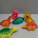 Light Up Bath Toys,6 Packs Floating Dinosaur Bathtub Toys for Toddlers,No Hole Baby Bath Toys for Kids,Great Birthday Christmas Easter for Boy and Girl Preschool