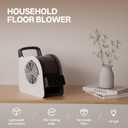 High Velocity Blower Floor Fan,355 CFM Air Mover Fan for Job Site and Home, Floor Drying Fan for Cooling and Ventilating, White