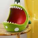 Santa Hat Plant Candy Bowl Large Christmas Decor with Festive Red Hat Key Holder Candy Dish for Holiday Gifting (Santa Hat, Midium) (Medium)