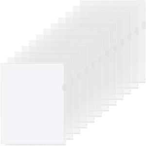 Plastic File Folders Clear Pack of 12