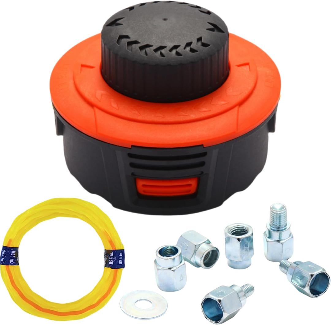 Quintillus H02 Weed Eater Head Universal Trimmer Head String Trimmer Head Bump Feed Weed Wacker Head Grass Trimmer Head Replacement for Weed Warrior, Echo, Husqvarna, Comes with .095 Trimmer Line