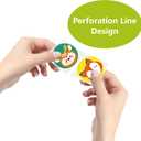 5 x 600 Adorable Round Animal Encouraging Incentive Stickers in 16 Designs with Perforated Line Expanded Version (Each Measures 1.5" in Diameter)