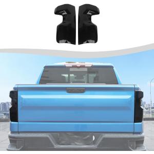 Taillight Tail Light Lamp Cover Fit for Chevrolet Silverado 2022-2025(Smoked Black)