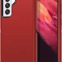 I-HONVA for Galaxy S21 5G Case Shockproof Dust/Drop Proof 3-Layer Full Body Protection [Without Screen Protector] Rugged Heavy Duty Cover Case for Samsung Galaxy S21 5G 6.2 2021, Red/Black