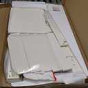 TOETOL Bamboo Toddler Learning Step Stool 3 Height Adjustable Kitchen Counter Standing and Bathroom Sink Tower Helper Stool for Kids with Anti-Slip Protection(Ivory White)