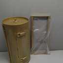 NANATI Metal Raffle Drum, Heavy Duty Raffle Ticket Spinner, Silent Design Raffle Ticket Drum with Large Wooden Handle, Raffle Box Holds 3000+ Tickes & 150 Balls for Lottery Games, Bingo, Raffle Balls