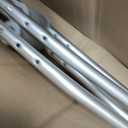 PCP Aluminum Crutches, Push Button Adjustable Height, Lightweight, 1 Pair, Kids Child Size (4'0" to 4'6")