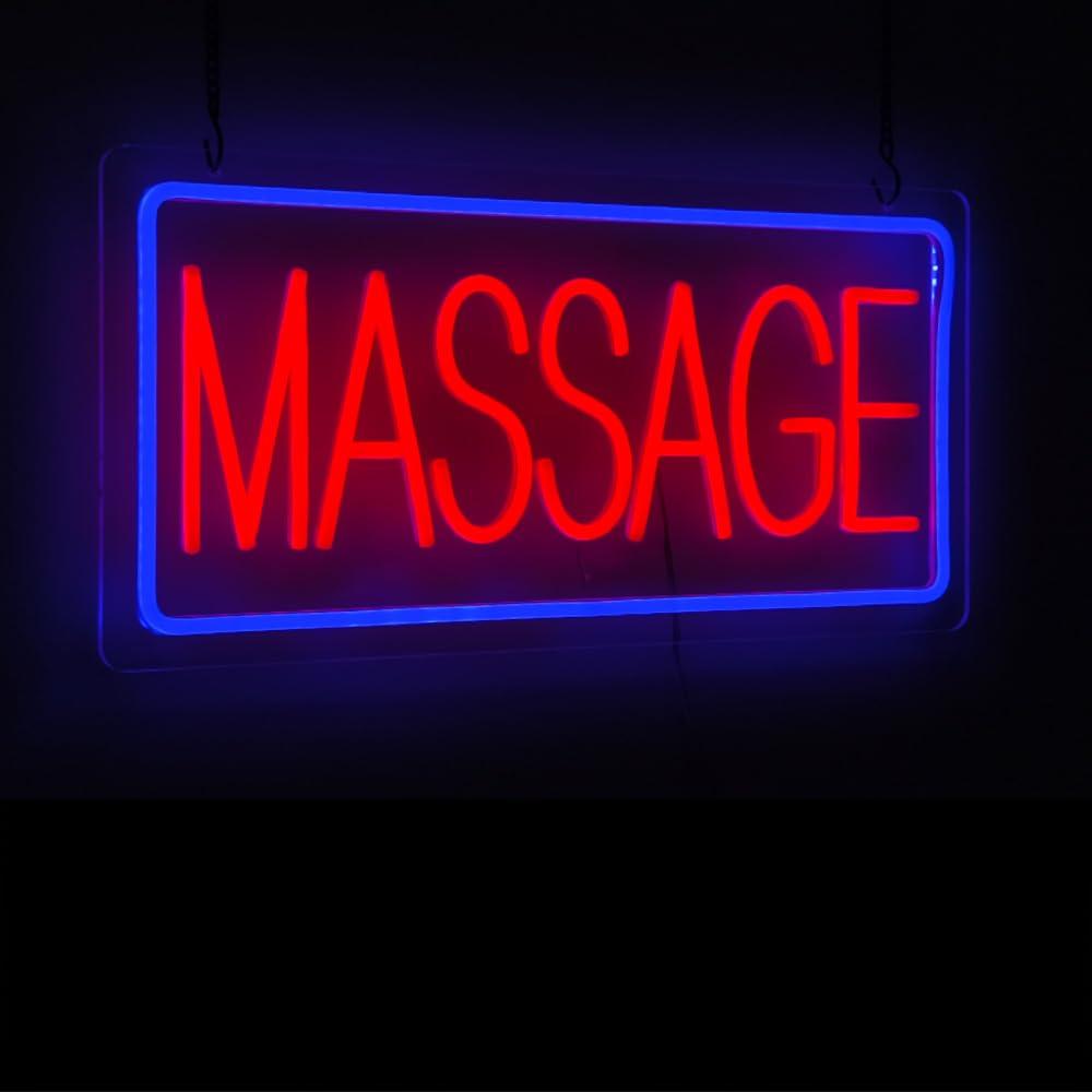 LED Massage Signs for Business Neon Massage Sign Massage Open Sign.
Massage Room Decor Massage Therapy Sign, 19” x 9.5”