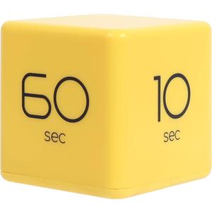mooas Cube Timer (Yellow), Timers Cube Flip Block Timers Productivity Gravity Sensor Time Management for Kids ADHD Classroom Kitchen Desk Workout Cooking Study 10, 20, 30, 60 Seconds Timer Setting
