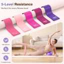 Pilates Kit 13Pcs Home Pilates Essentials Workout Kit with 13" Ring, 10" Ball and Resistance Bands for Women at Home Pilates Equipment Set for BeginnersElectric Purple