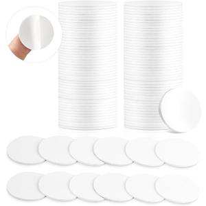 200Pcs Programmable NFC Tags Sticker NTAG215 Blank NFC Coins 504 Bytes Round NFC Cards with Adhesive Back, Compatible with TagMo and NFC Enabled Devices