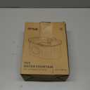 Cat Water Fountain Stainless Steel 108oz/3.2L, APAUK Automatic Pet Fountain Dog Water Dispenser with Water Level Window, Quiet Cat Fountain for Drinking, Inside with Replacement(1 Filters&1 Sponges)